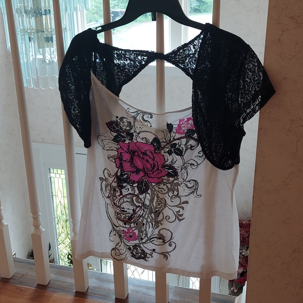 Pink Rose Bling Top - Picture 7 of 9